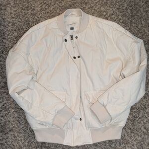 Universal Thread Cream Bomber Jacket